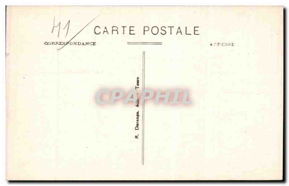 CPA Blois Le porc epic Cominus et Eminus La chateau Aile Louis XII — Verso