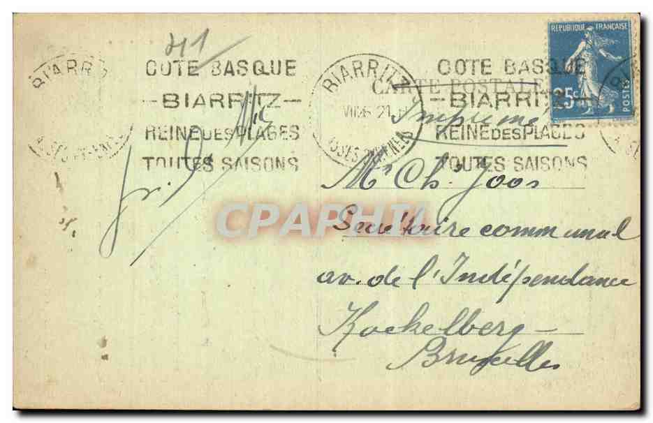 CPA Chaumont sur Loire Leray de Chaumont intendant des Invalides grand maitre des Eaux et Forets ami de Franklin — Rückseite