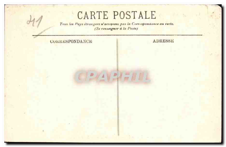 CPA Chateau de Cheverny Tapisserie Enlevement de la belle Helene — Verso