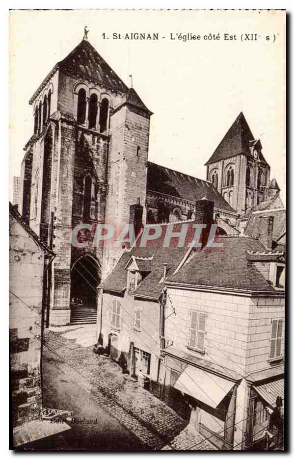 CPA Saint Aignan sur Cher L'eglise Cote Est