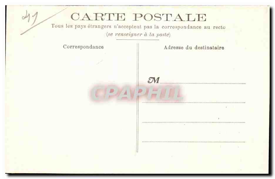 CPA Vendome Stalles de la Trinite Le sarrasin — Rückseite