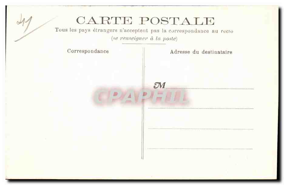 CPA Vendome Stalles de la Trinite Sujet grotesque — Verso