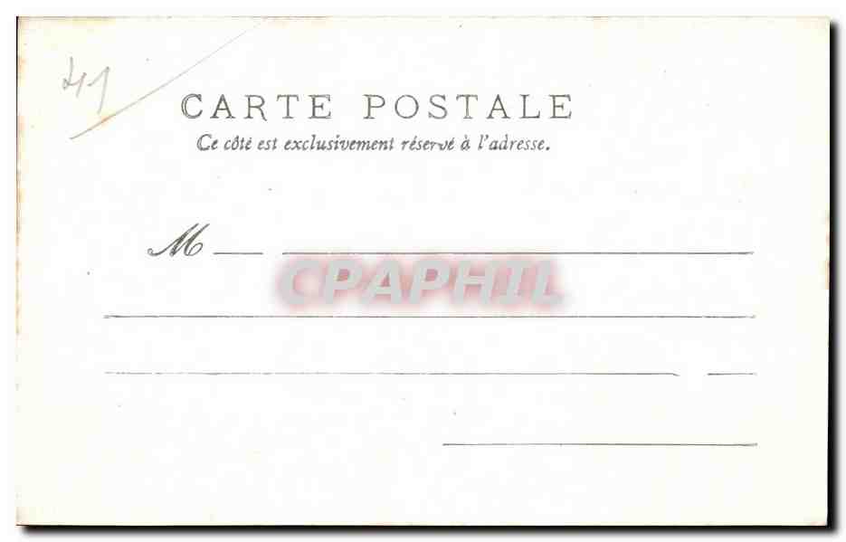 CPA Vendome Stalles de la Trinite Le valet des chiens — Rückseite