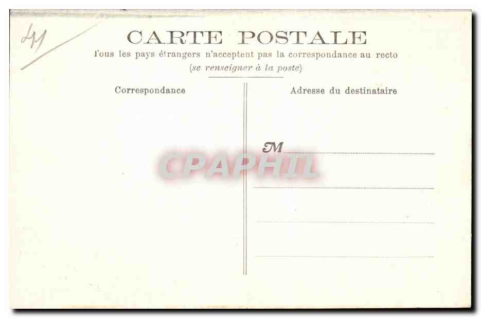 CPA Vendome Stalles de la Trinite Le paysan a la hotte — Rückseite