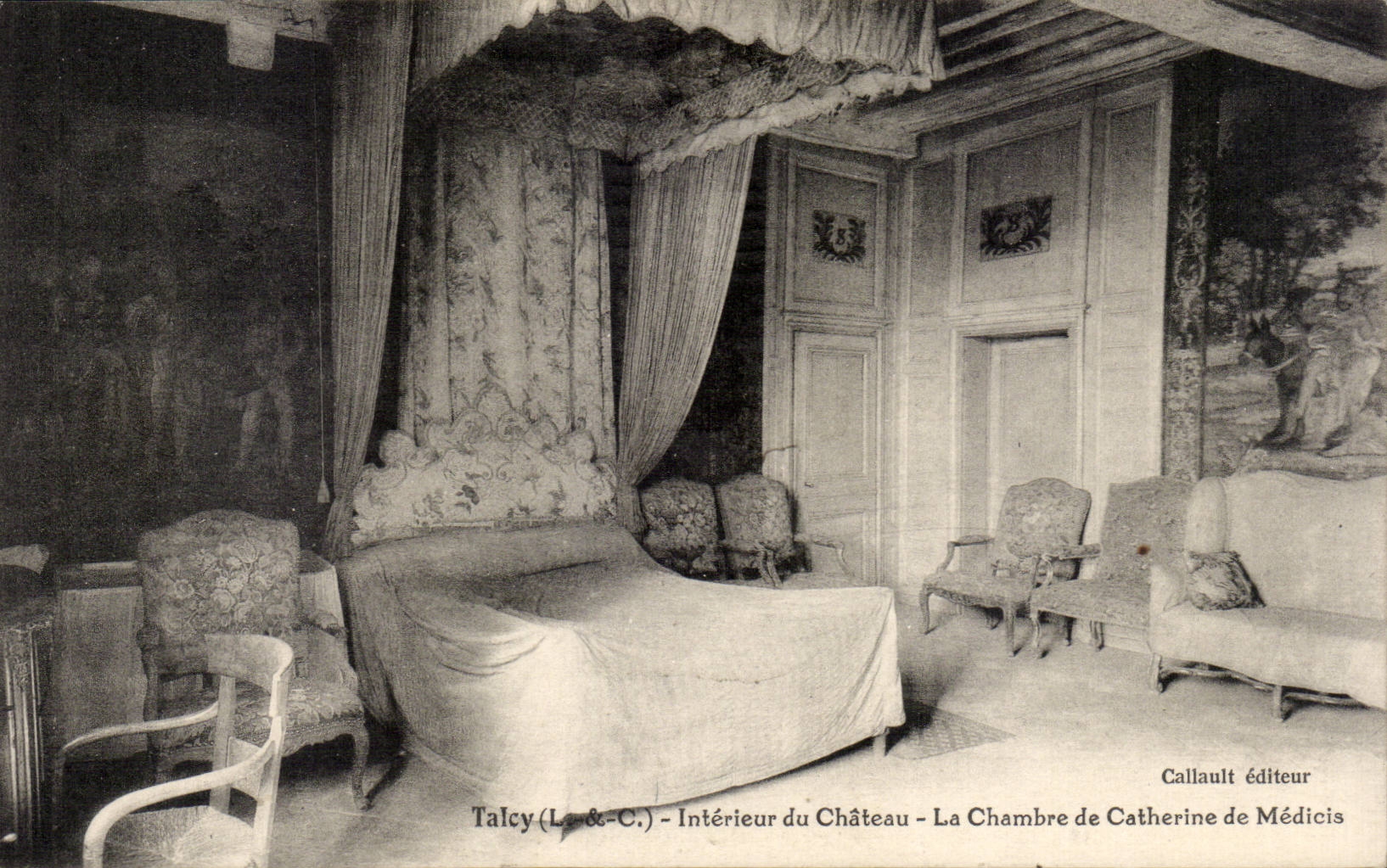 Talcy (La & C.) - Intérieur du Château - La Chambre de Catherine de Médicis — Callault éditeur