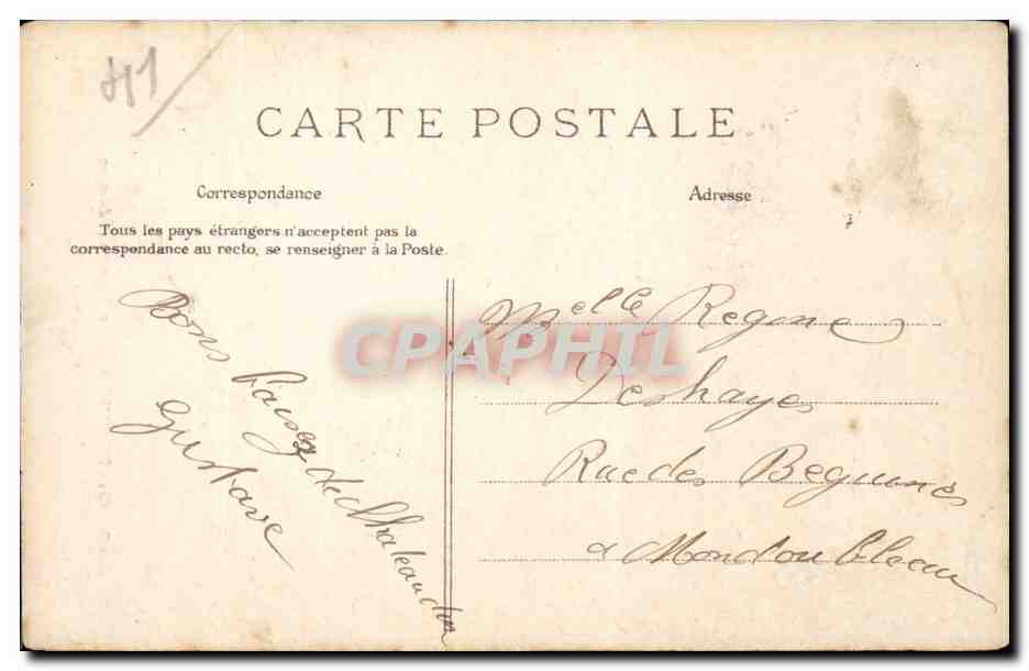 CPA Chateaudun le jugement dernier Chapelle du chateau — Rückseite