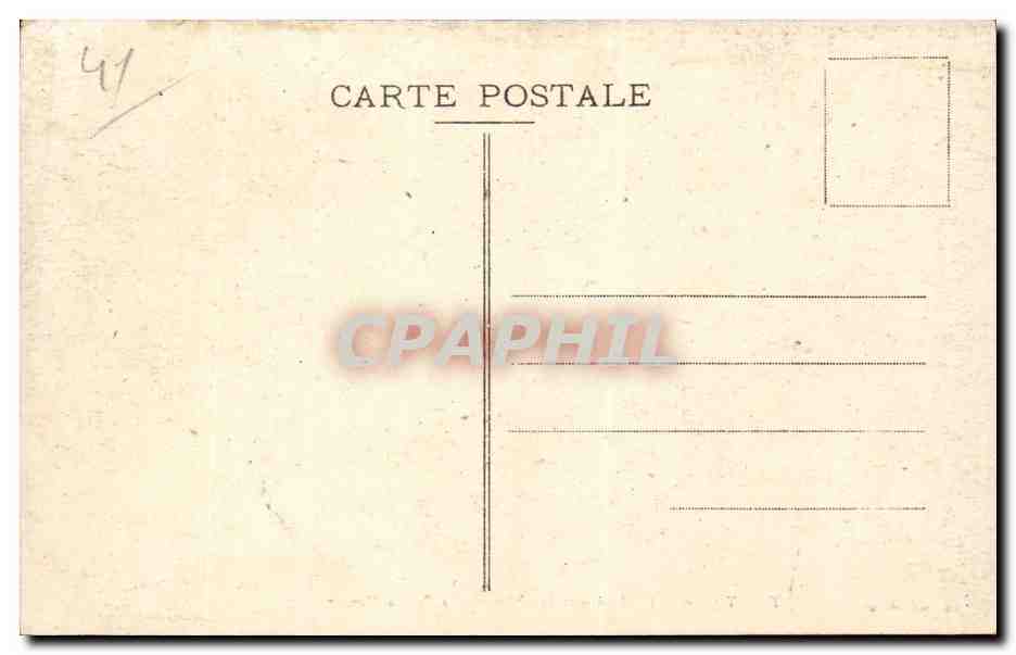 CPA Talcy Interieur du chateau La salle a manger — Rückseite