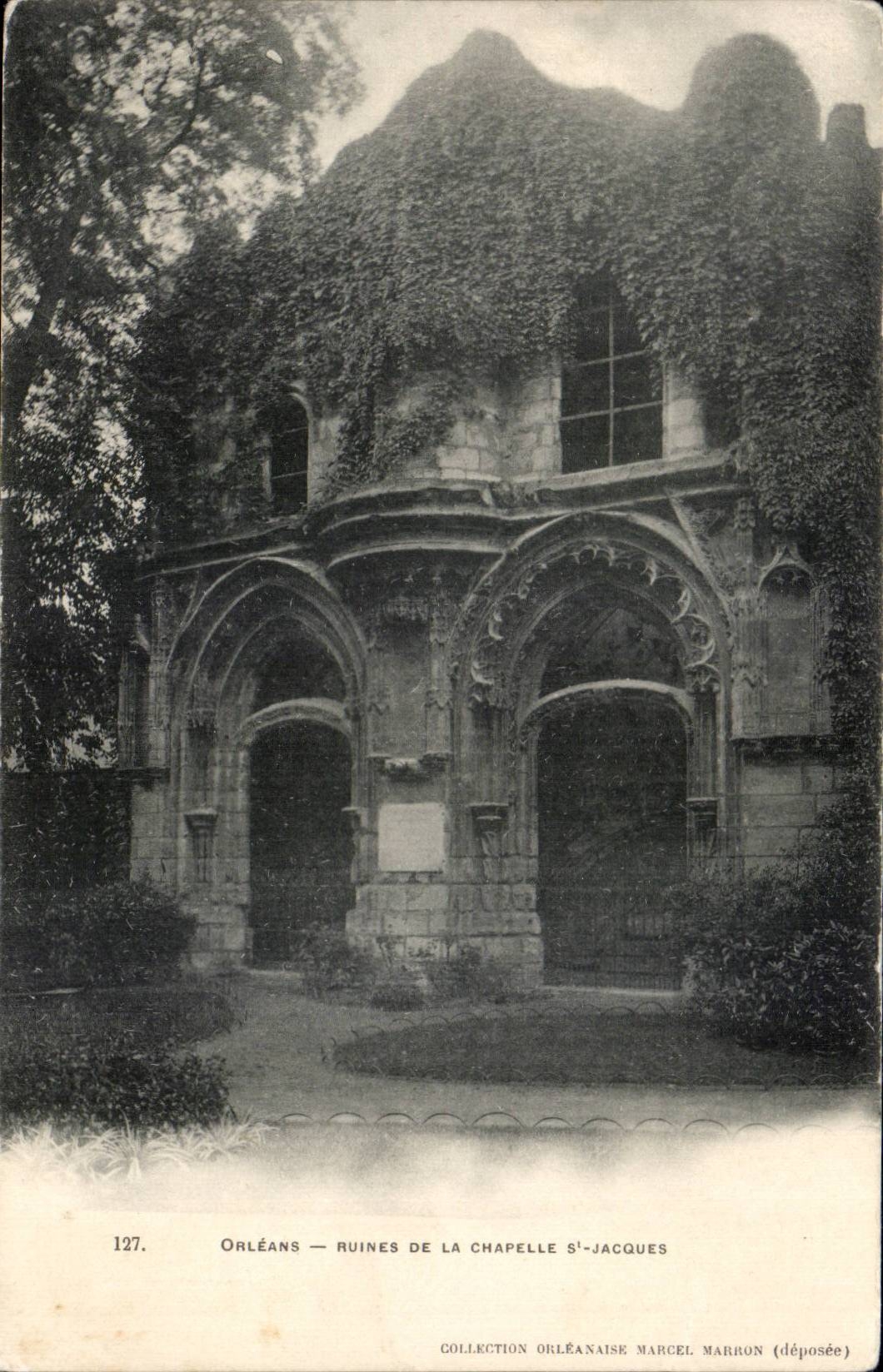 CPA Orleans Ruines de la chapelle St Jacques
