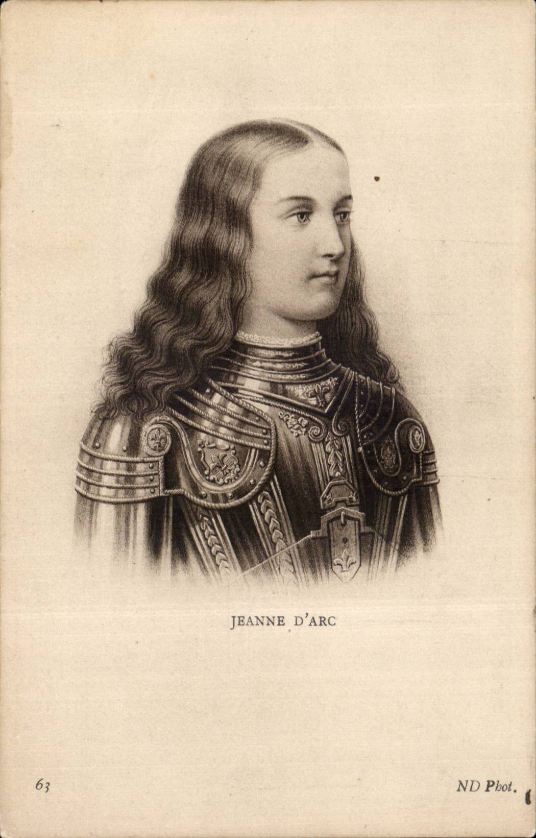 Jeanne d'Arc — en armure — ND Pbot. n°63