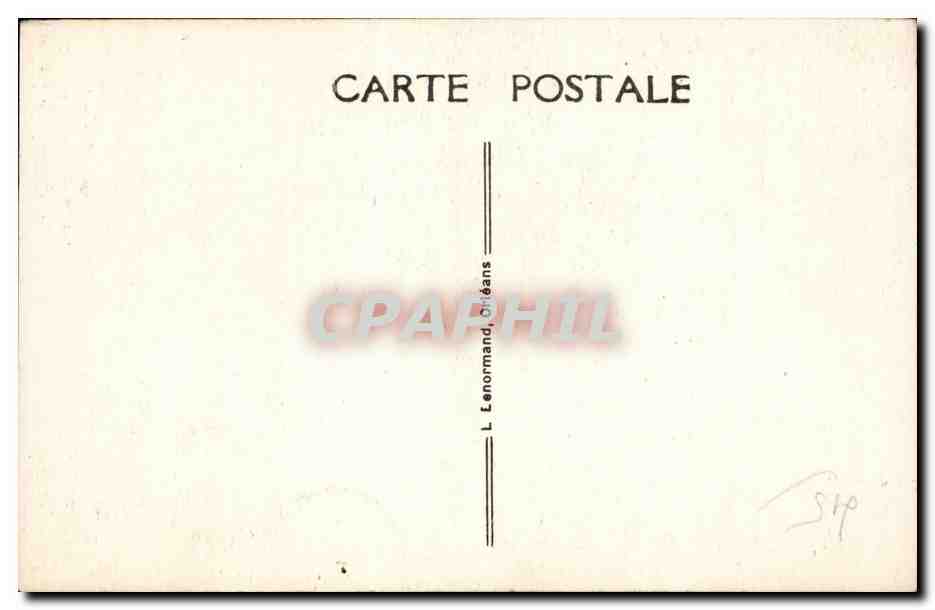 CPA Orleans Statue de Jeanne d'arc par Foyatier — Verso