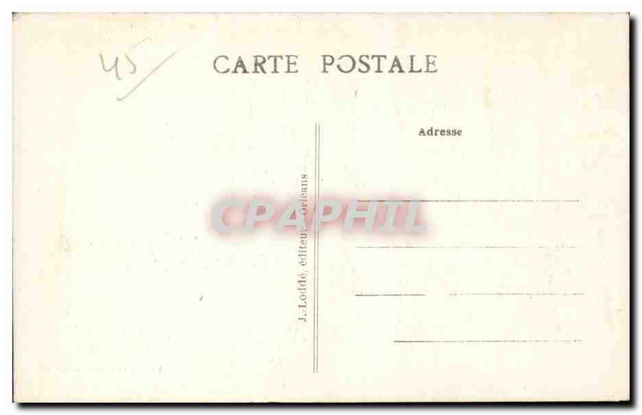 CPA Orleans Le vieil Orleans — Verso