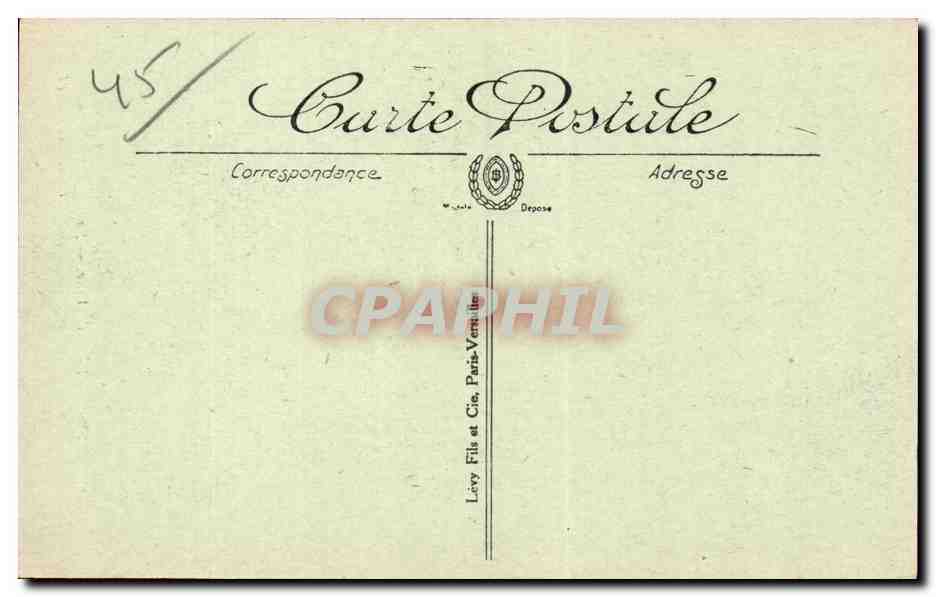CPA Orleans Hotel de ville Salon de reception Cheminee — Verso