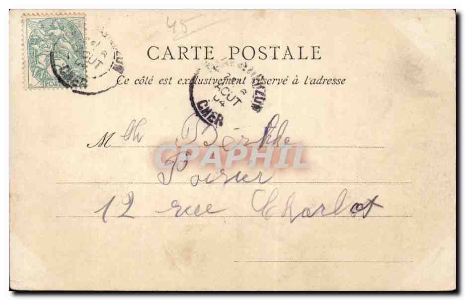 CPA Orleans Bords du Loiret a Olivet — Rückseite