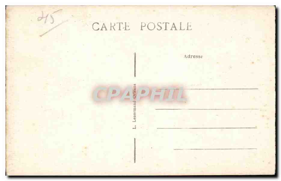 CPA Orleans La rue Jeanne d'arc — Rückseite