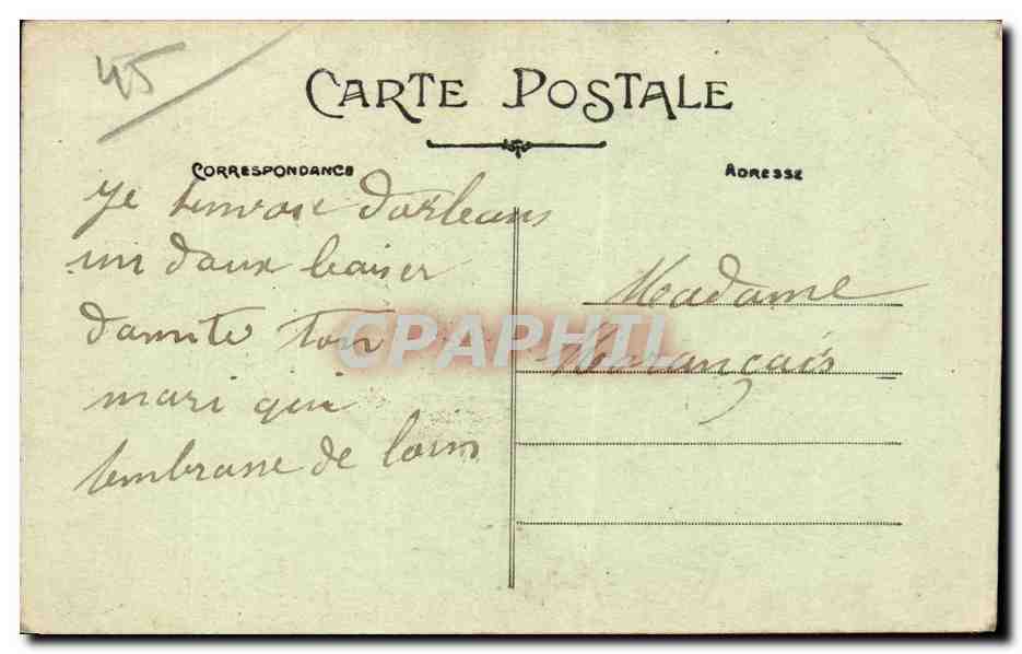 CPA Orleans Souvenir — Verso