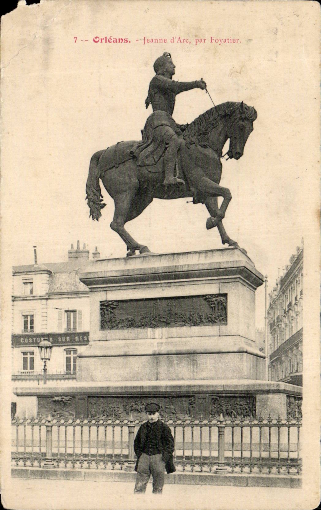 CPA Orleans Jeanne d'arc par Foyatier