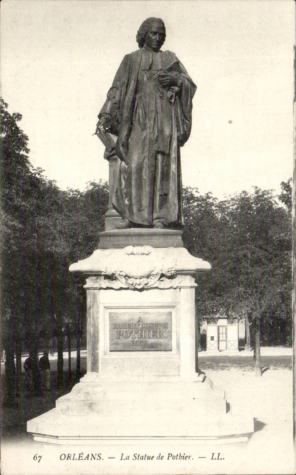 CPA Orleans La statue de Pothier