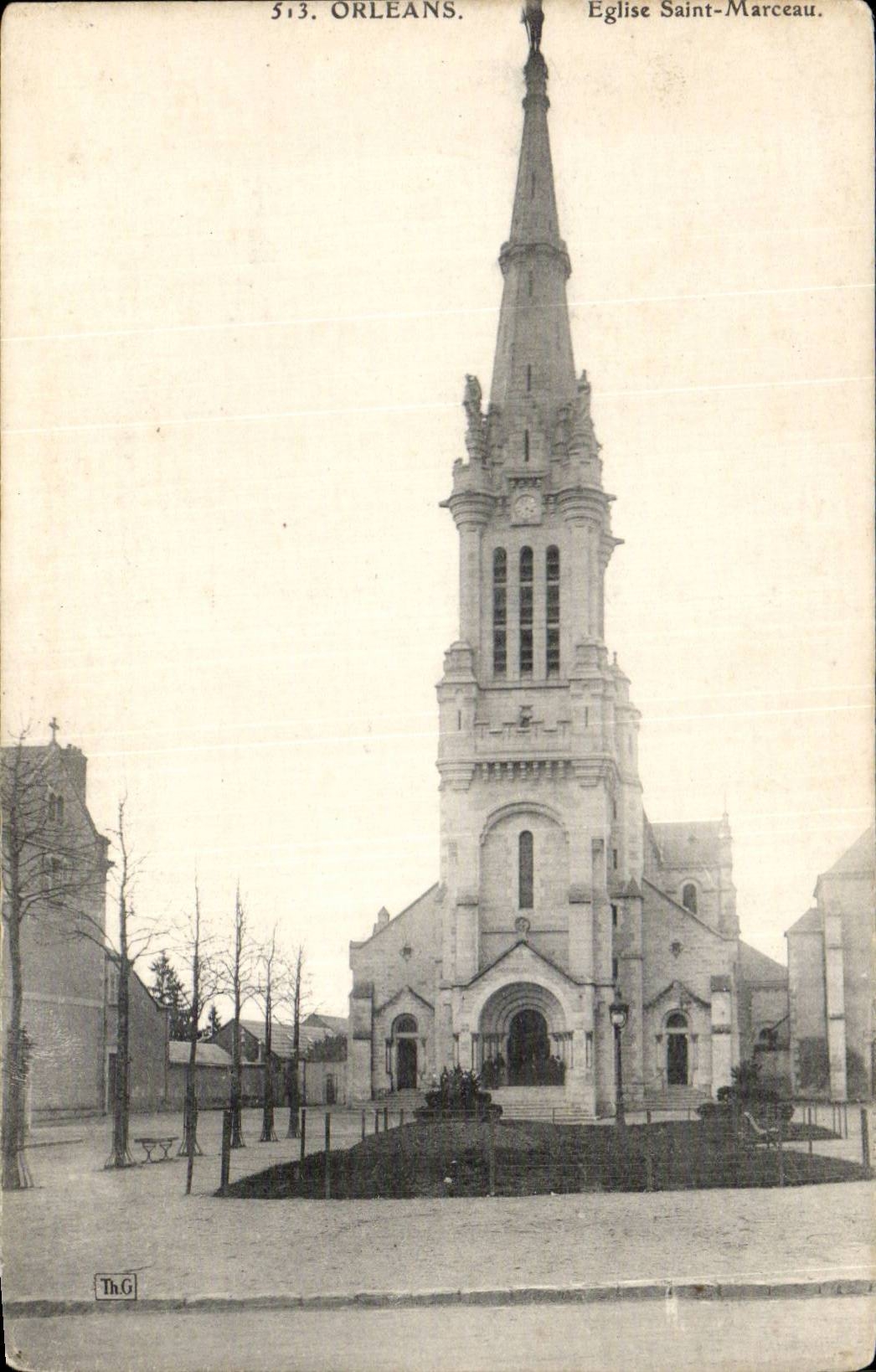 CPA Orleans Eglise Saint Marceau