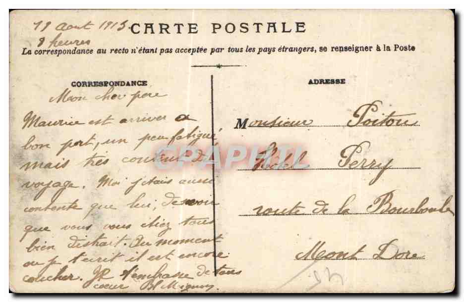 CPA Orleans Eglise Saint Marceau — Verso