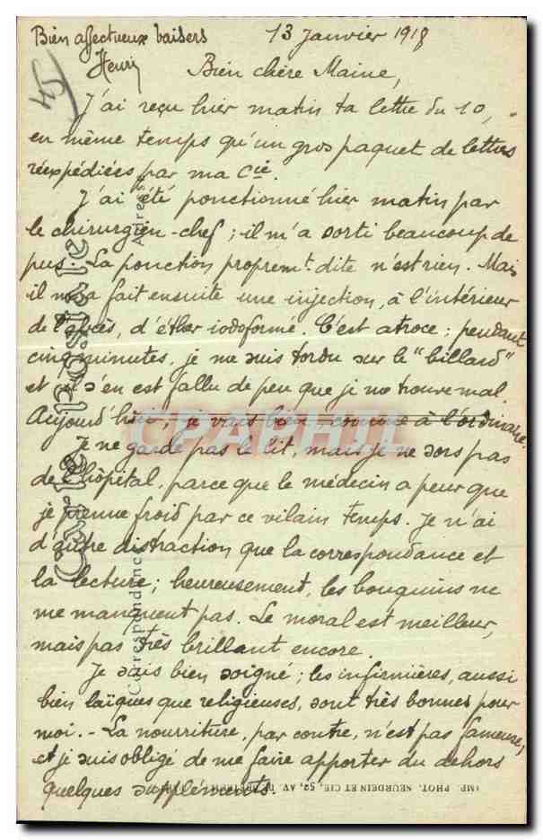 CPA Orleans Hotel P Cabut dite Maison de Poitiers  — Verso