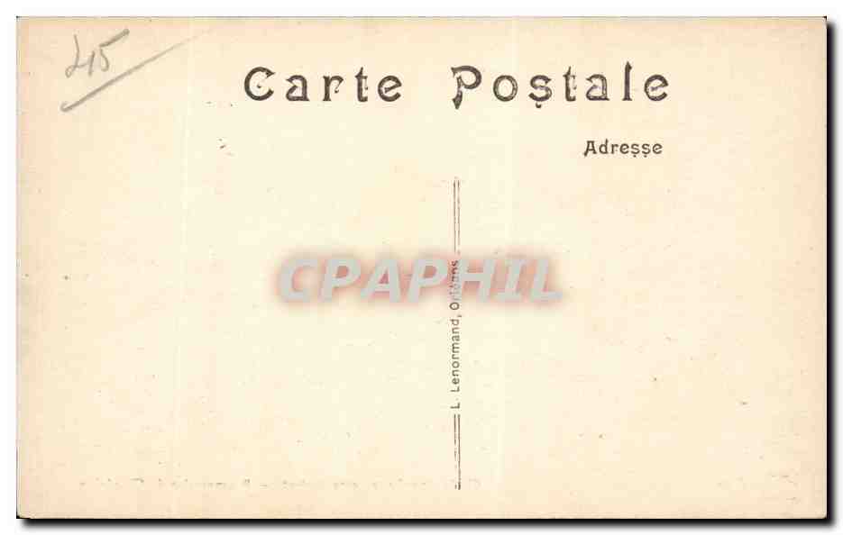 Châteauneuf-sur-Loire (Loiret) — Promenades du Chastaing — L. Lenormand, Orléans — Verso