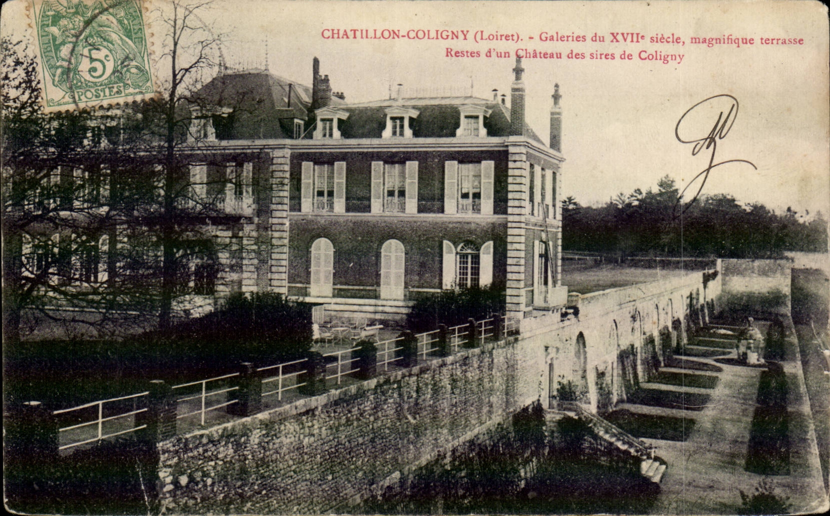 CPA Chatillon Coligny Galeries du 17eme Restes d'un chateau des sires de Coligny