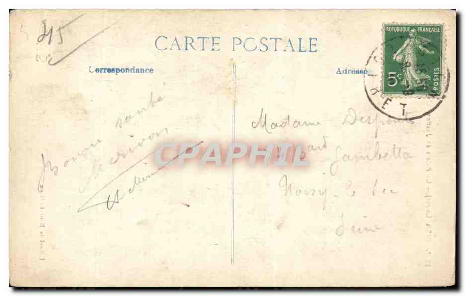 Gien (Loiret) — Le Palais de Justice. L'Église Saint-Pierre — Librairie Bonini - Gien — Rückseite