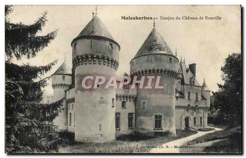 CPA Malesherbes Donjon du chateau de Rouville
