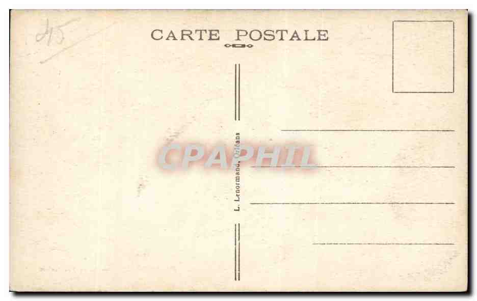CPA Malesherbes Les roches — Rückseite