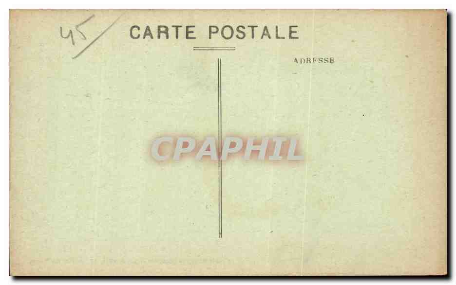 CPA Montargis Le jardin de l'hotel de ville — Rückseite