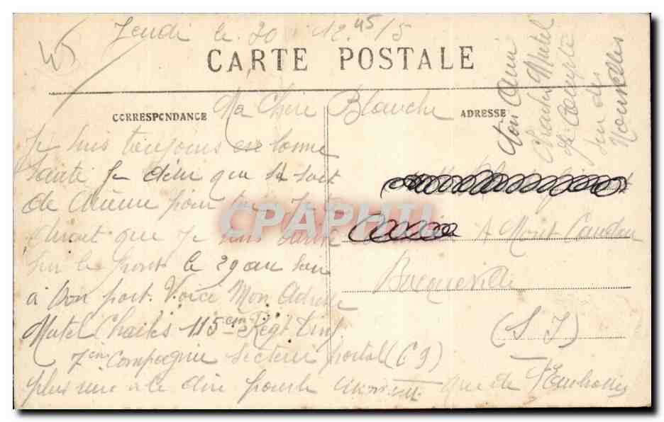 CPA Montargis Le Theatre — Rückseite