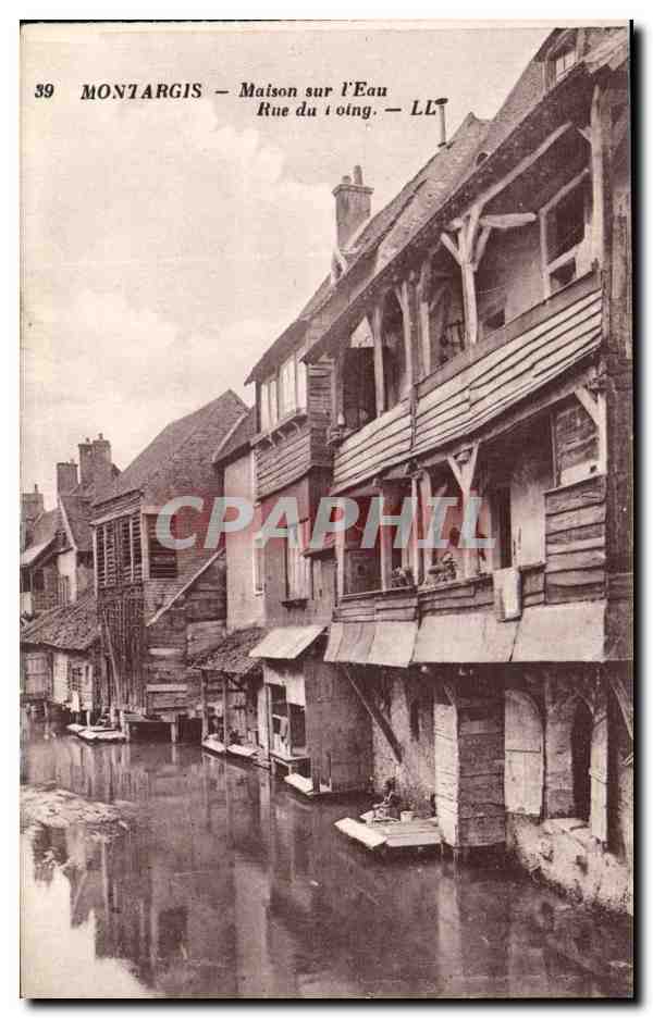 CPA Montargis Maison sur l'eau Rue du Loing