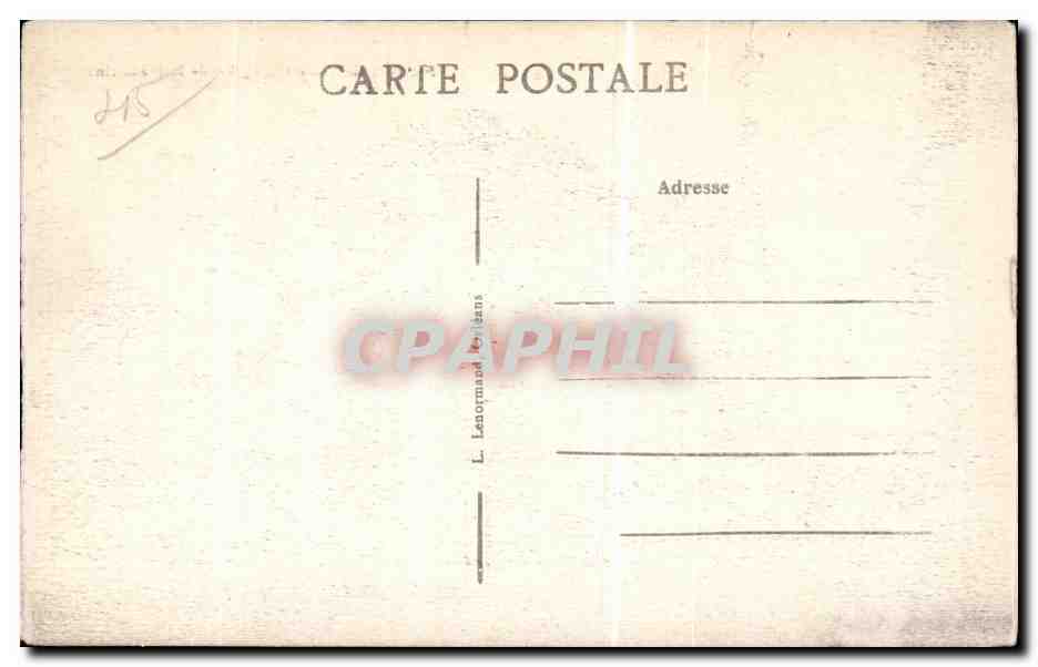 CPA Montargis Eglise de la Madeleine — Rückseite