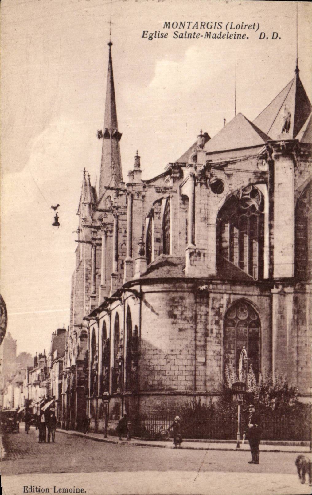 CPA Montargis Eglise Sainte Madaleine
