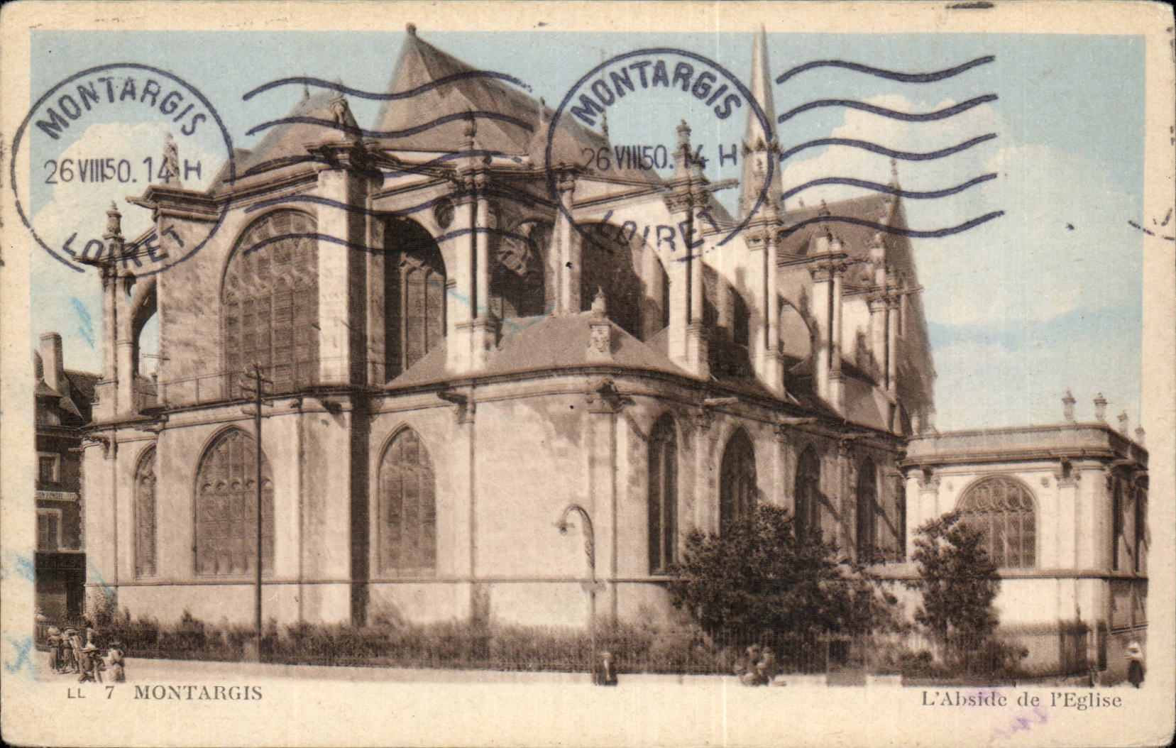 CPA Montargis L'abside de l'eglise