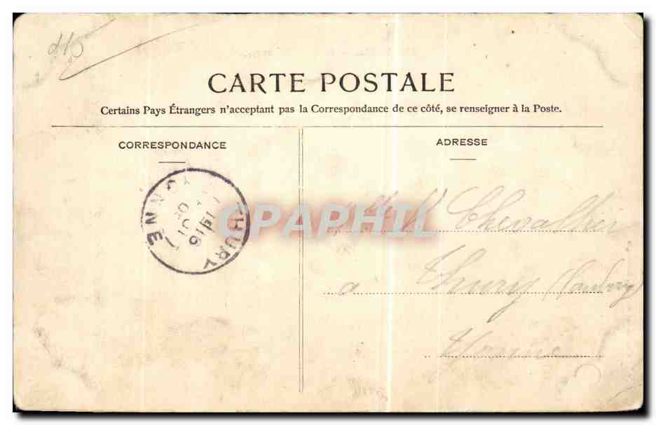 CPA Montargis La sosu prefecture — Rückseite
