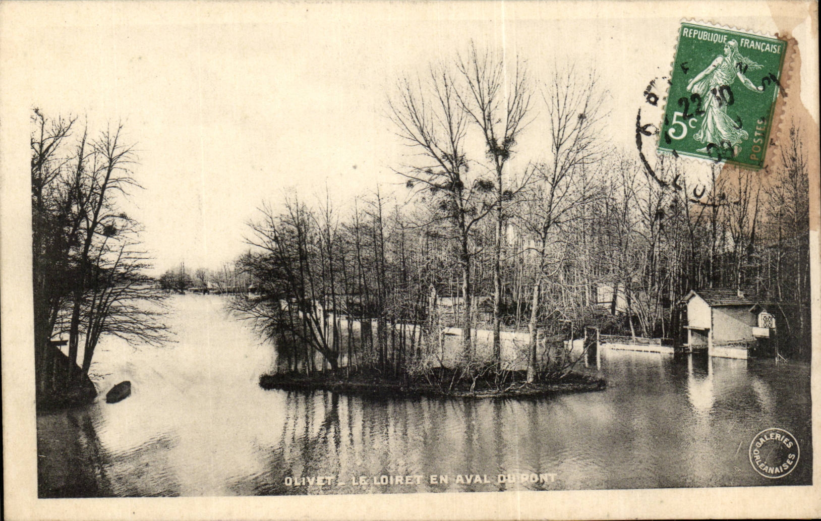 CPA Olivet Le Loiret en aval du pont