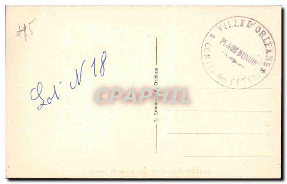 CPA Olivet Les bords du Loiret — Rückseite