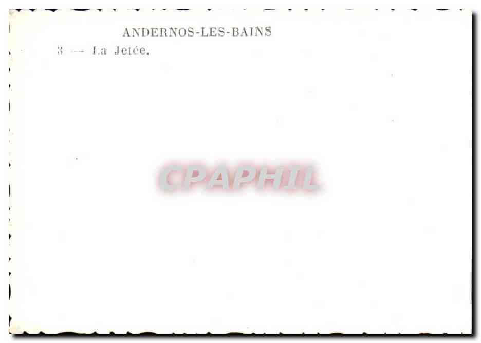 CPSM Andernos les Bains La jetee — Back