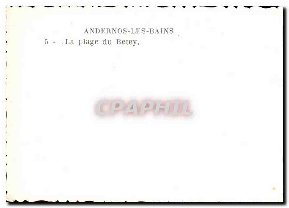 CPSM Andernos les Bains La plage du Betey — Back