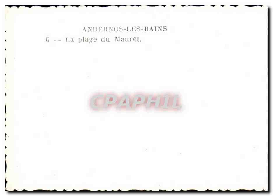 CPSM Andernos les Bains La plage du Mauret — Back