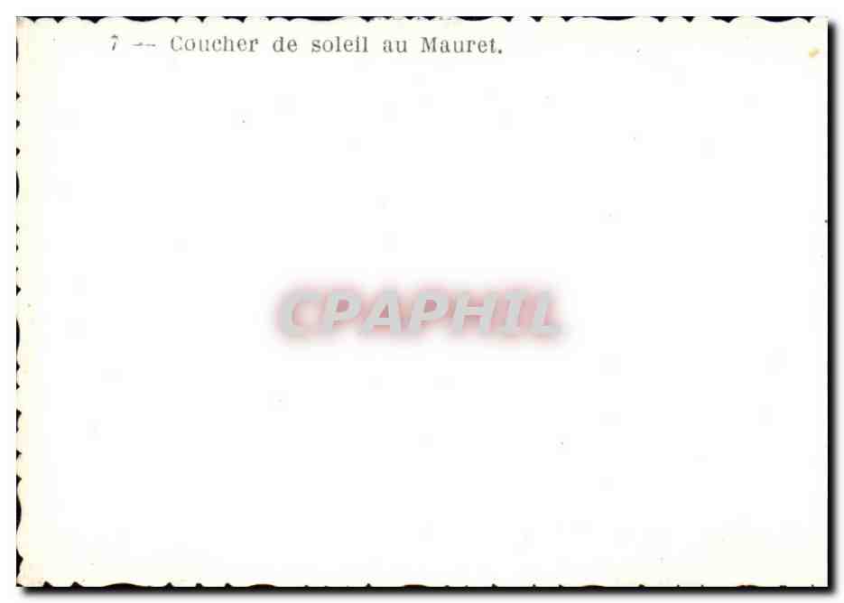 CPSM Andernos les Bains Coucher de soleil au Mauret — Back