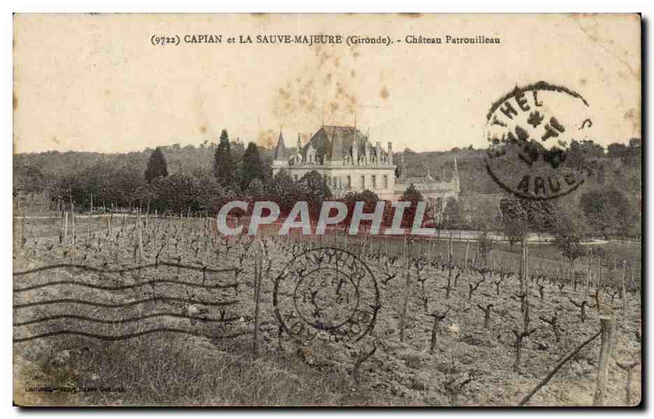 CPA Capian et la SAuve Majeure Chateau Patrouilleau