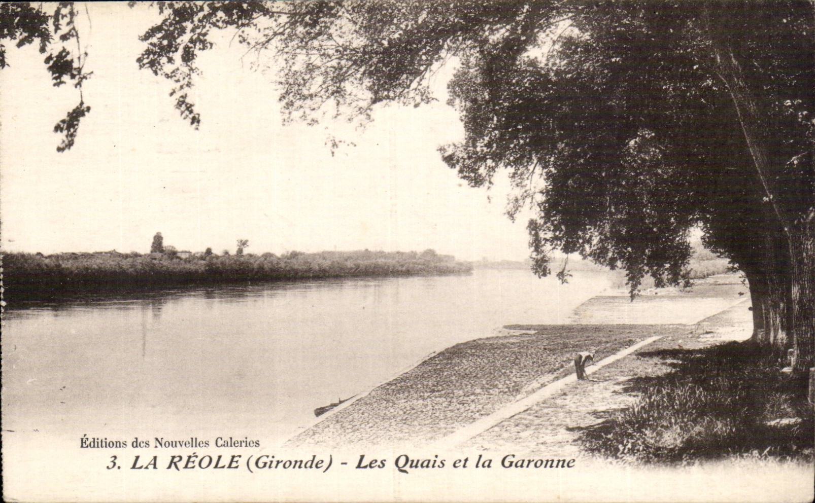 La Réole (Gironde) — Les Quais et la Garonne — Éditions des Nouvelles Caleries, n°3