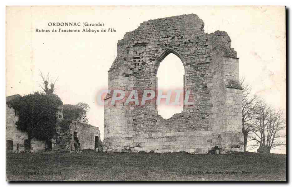 Ordonnac (Gironde) — Ruines de l'ancienne Abbaye de l'Île — Éditeur : Pathon Guérard
