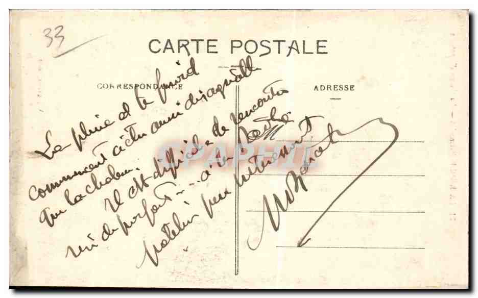 La Réole (Gironde) — The Savings Bank — Vigouroux, edit. — Back