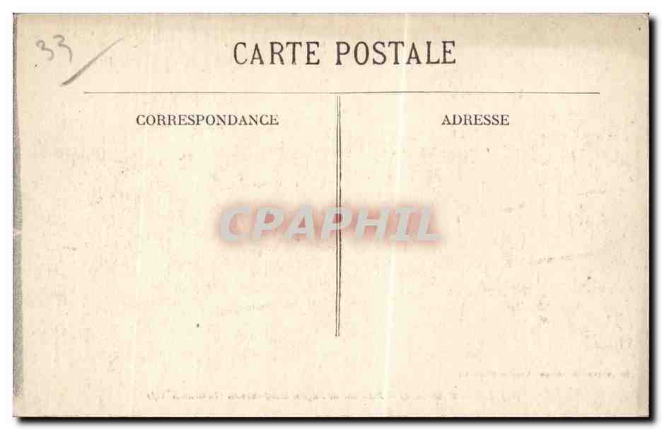 CPA Langon Interieur de l'eglise Saint Gervais (la grande nef) — Rückseite