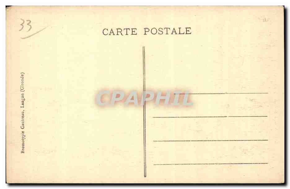 Cadillac-sur-Garonne — Ehemaliges Schloss des Duc d'Épernon, aus dem 16. Jahrhundert — Sammlung Yves Basholomé, Nr. 2365 — Rückseite