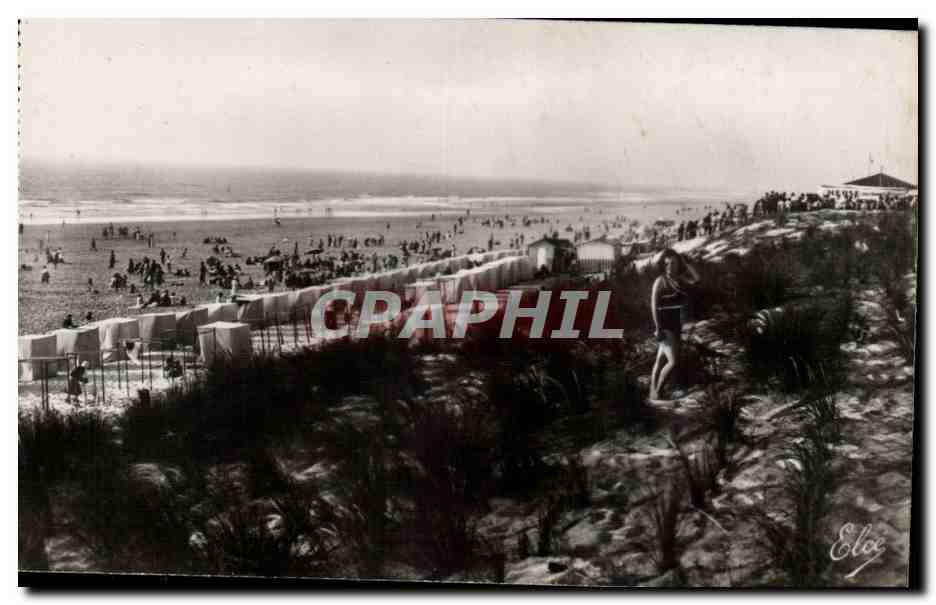 CPSM Lacanau Ocean La plage Cote Sud