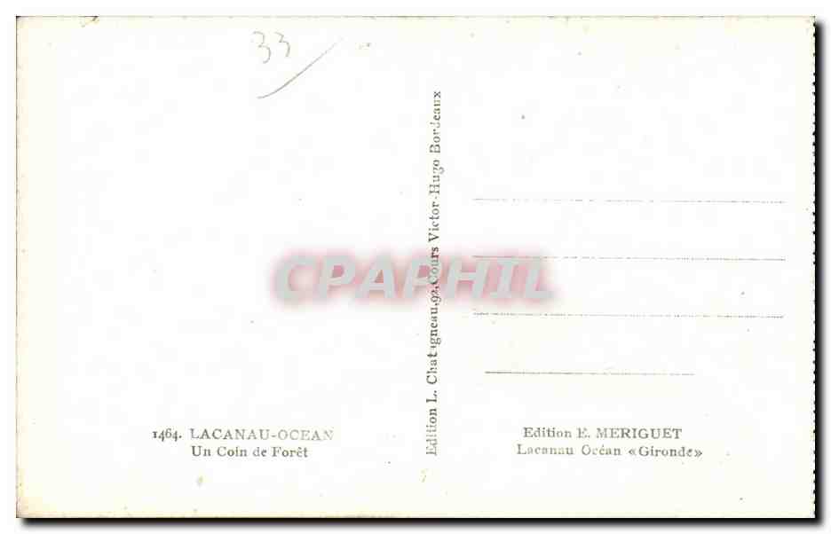 Lacanau-Océan — Un Coin de Forêt — Édition E. MERIGUET — Reverso
